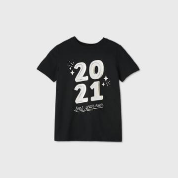 Boys' '2021 New Years' Graphic Short Sleeve T-shirt - Cat & Jack Black