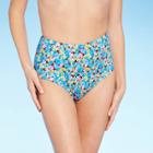 Juniors' Retro High Waist Bikini Bottom - Xhilaration Multi Floral