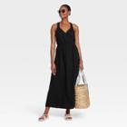 Women's Cross Back Tank Dress - Universal Thread Black