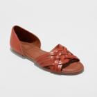 Women's Vail Open Toe Huarache Sandals - Universal Thread Cognac (red)