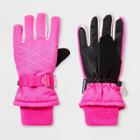 Girls' Solid Promo Ski Gloves - C9 Champion Pink