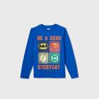Warner Bros. Boys' Dc Team Up 'be A Hero Everyday' Graphic T-shirt - Blue