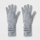 Women's Extended Knit Glove - A New Day Heather Gray One Size, Women's, Grey Gray