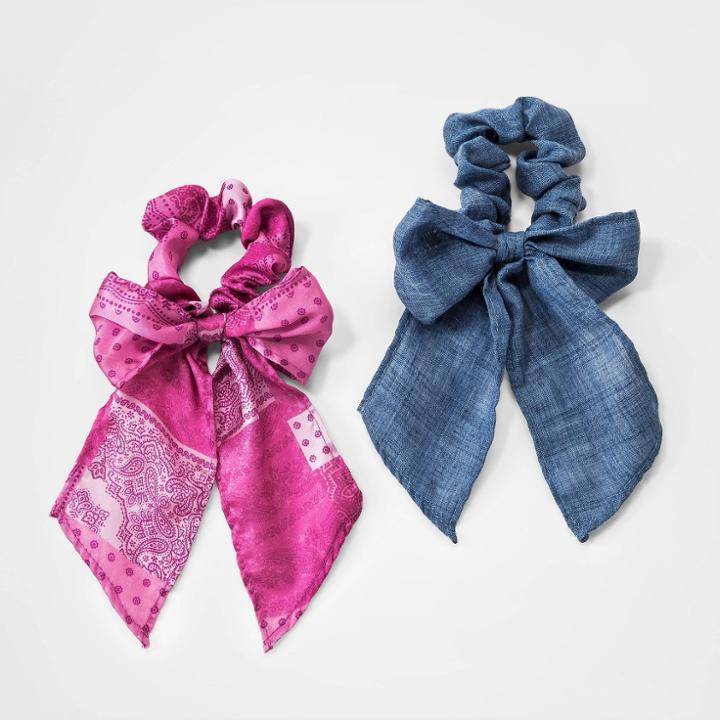 Kids' 2pk Twister Tails - Art Class Pink/blue