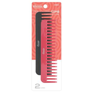 Annie International Annie Pearl Shine Wide Tooth Combs - 2ct, Butterfly