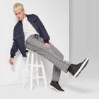 Men's Plaid 31.5 Mid-rise Straight Pants - Original Use Black