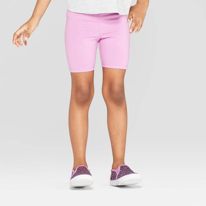 Toddler Girls' Bike Shorts - Cat & Jack Violet