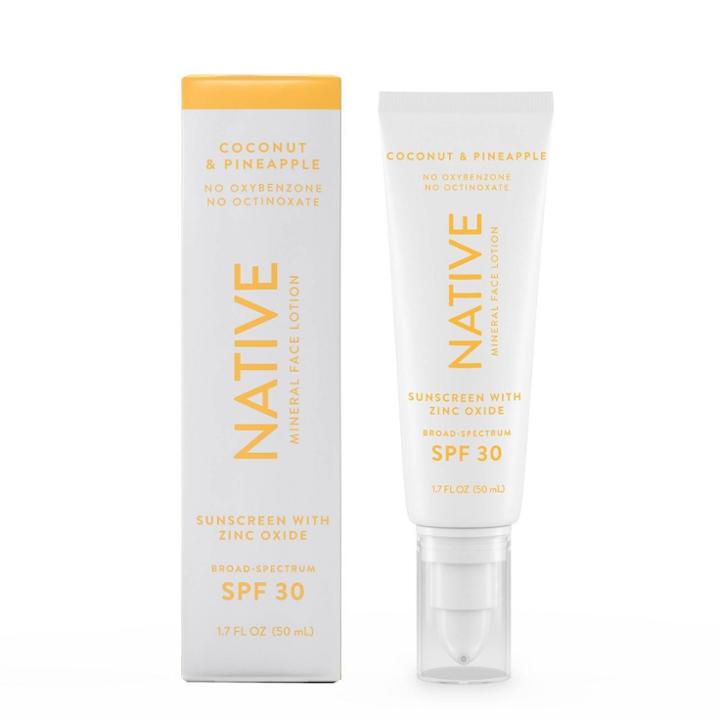 Native Coconut & Pineapple Mineral Sunscreen Lotion - Spf