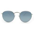 Target Men's Round Sunglasses With Blue Mirrored Lenses -