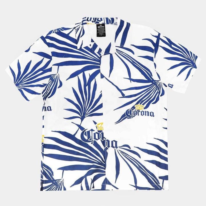 Men's Corona Short Sleeve Button-down Shirt - White
