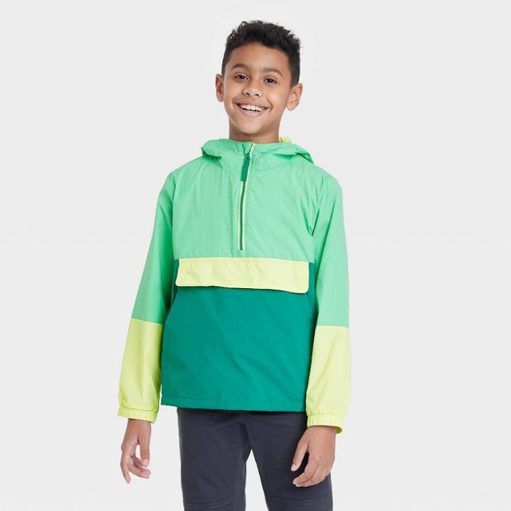 Boys' Popover Anorak Spring Windbreaker Jacket - Cat & Jack