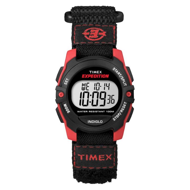 Timex Expedition Digital Watch With Fast Wrap Nylon Strap - Red/black T499569j