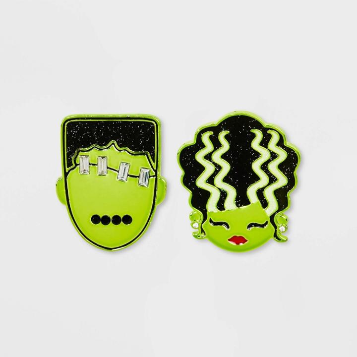 Sugarfix By Baublebar 'franken-fine' Statement Earrings - Green