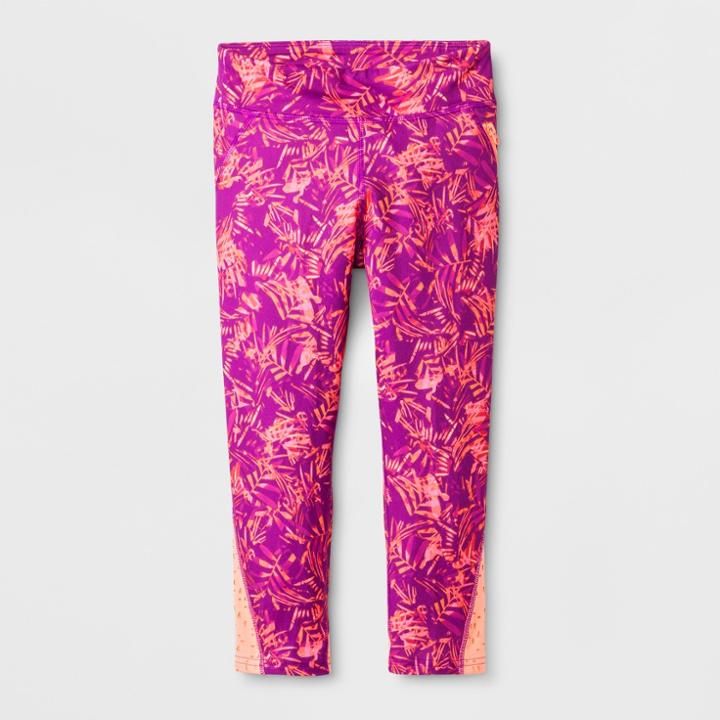 Girls' Performance Capri Leggings - C9 Champion Raspberry