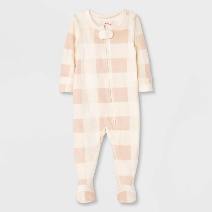 Baby Buffalo Plaid Sleep N' Play - Cat & Jack Ivory Newborn