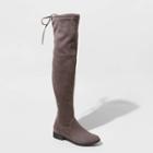 Women's Sidney Microsuede Over The Knee Fashion Boots - A New Day Gray