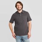 Men's Tall Standard Fit Short Sleeve Polo Jersey Shirt - Goodfellow & Co Gray