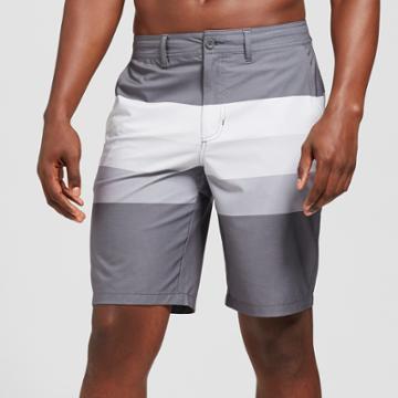 Men's Triton Stripe Hybrid Shorts 10.5 - Goodfellow & Co Black