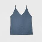 Women's Plus Size Ribbed Tank Top - Universal Thread Blue 2x, Women's,