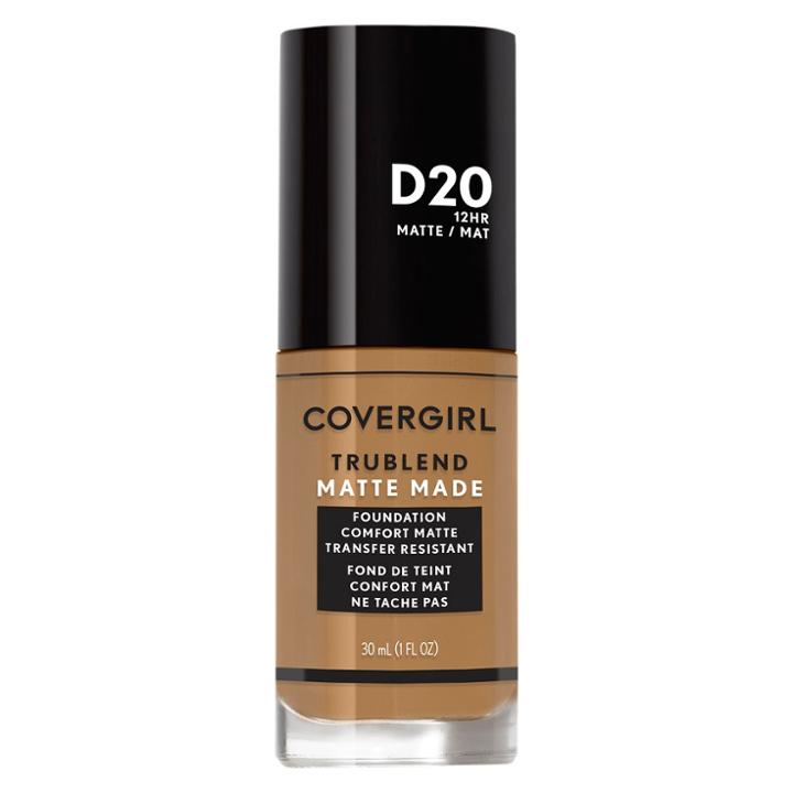Covergirl Trublend Matte Made Foundation D20 True Caramel
