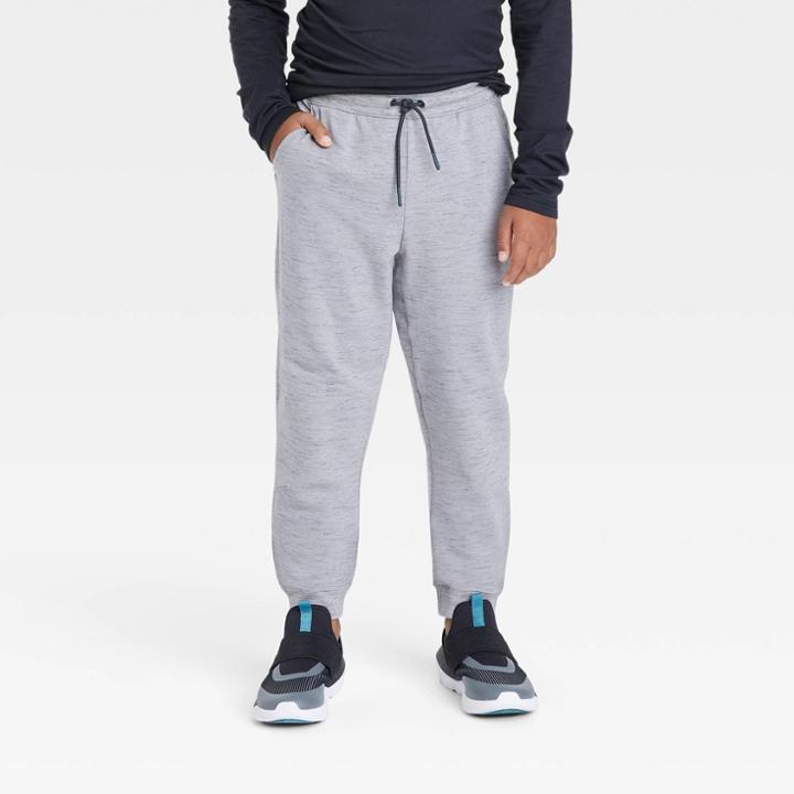 Boys' Fleece Jogger Pants - All In Motion Heathered Gray