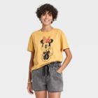 Women's Minnie Mouse Short Sleeve Graphic T-shirt - Yellow