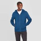 Men's Authentic Fleece Sweatshirt Full Zip Sweatshirt - C9 Champion Jetson Blue