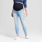 Maternity Crossover Panel Skinny Jeans - Isabel Maternity By Ingrid & Isabel Light Wash 2, Women's, Blue
