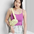 Women's Slim Fit Cropped Cami Tank Top - Wild Fable Vibrant Purple