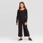 Girls' Long Sleeve Jumpsuit - Art Class Black M, Girl's,