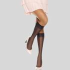 L'eggs Women's Sheer Toe 10pk Knee High Stockings - Black One Size,