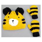 Toddler Boys' Lion Hat And Mitten Set - Cat & Jack Yellow
