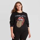 The Rolling Stones Women's Rolling Stones Plus Size Graphic Sweatshirt - Black