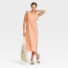 Women's Ruffle Tank Dress - Universal Thread Coral Orange