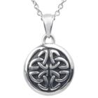 Women's Journee Collection High Polish Celtic Pendant Necklace In Stainless Steel -