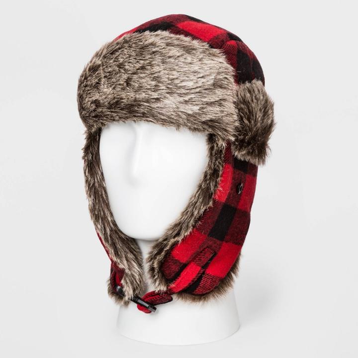 Men's Plaid Tapper Hat - Goodfellow & Co , Men's, Size: Small,
