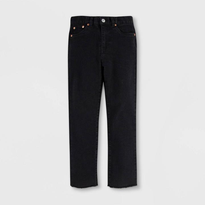 Levi's Girls' High-rise Distressed Ankle Straight Jeans -