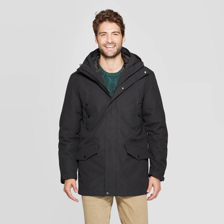 Men's 3-in-1 System Jacket - Goodfellow & Co Black M, Men's,