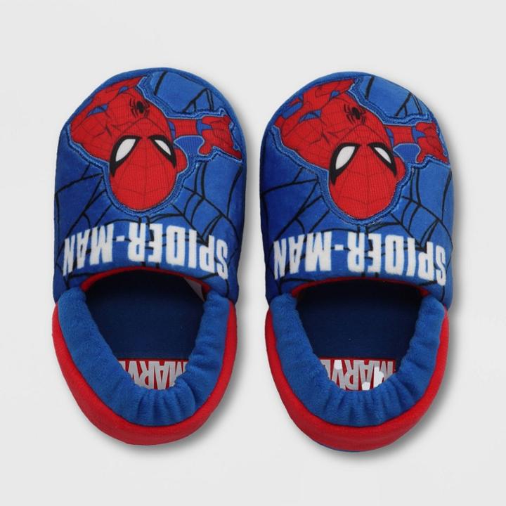 Toddler Marvel Spidey Slippers - Royal Blue