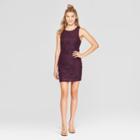 Women's Sleeveless Glitter Lace Bodycon Dress - Lots Of Love By Speechless (juniors') Purple