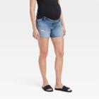 Under Belly Maternity Jean Shorts - Isabel Maternity By Ingrid & Isabel Medium Wash 00,