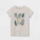 Girls' Cheetah Short Sleeve Graphic T-shirt - Cat & Jack Cream