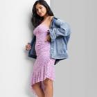 Women's Sleeveless Mesh Dress - Wild Fable Mauve Floral Xxs, Pink Floral