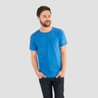 Fruit Of The Loom Select Men's Short Sleeve T-shirt - Blue