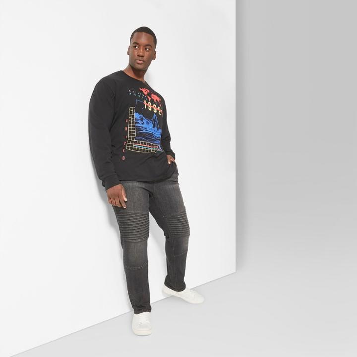Men's Tall Long Sleeve Crew Graphic T-shirt - Original Use Oceanique