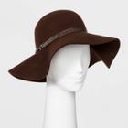 Women's Felt Floppy Hat - A New Day Brown,