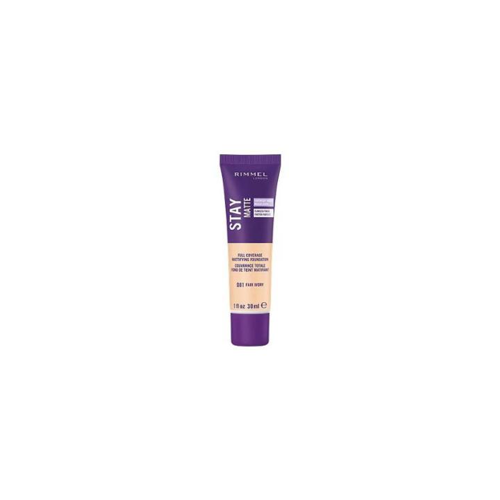 Rimmel Stay Matte Foundation - 081 Fair Ivory - 1 Fl Oz, Adult Unisex