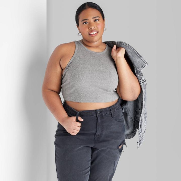 Women's Tiny Tank Top - Wild Fable Gray