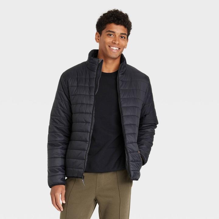 Men's Big & Tall Lightweight Trucker Jacket - Goodfellow & Co Black