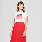 Women's Short Sleeve Graphic T-shirt - A New Day + Vital Voices - White